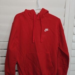 Nike Men's Red Hoodie Sweater